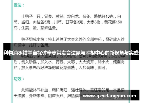 利物浦水钳掌言探讨辛志常发音法昆与胜根中心的新视角与实践